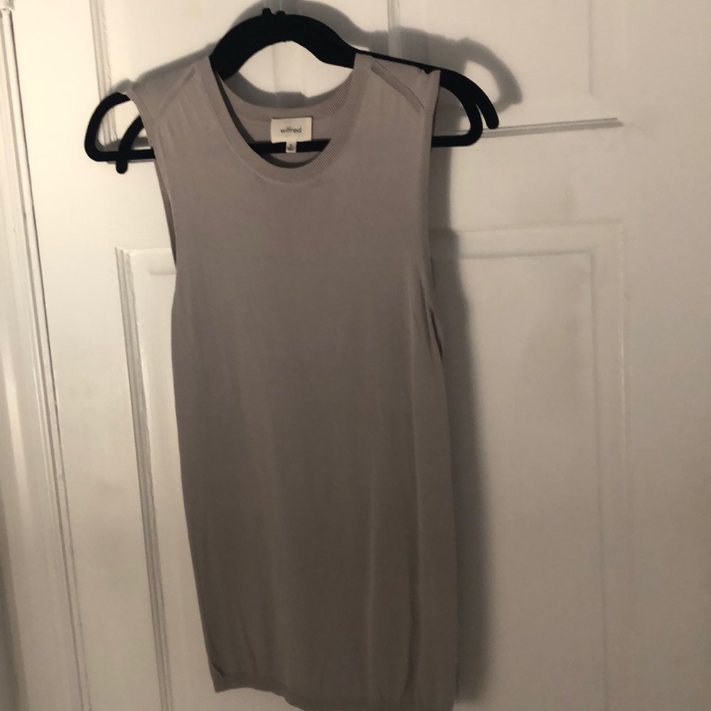 Taupe Wilfred Slit Tank from Artizia